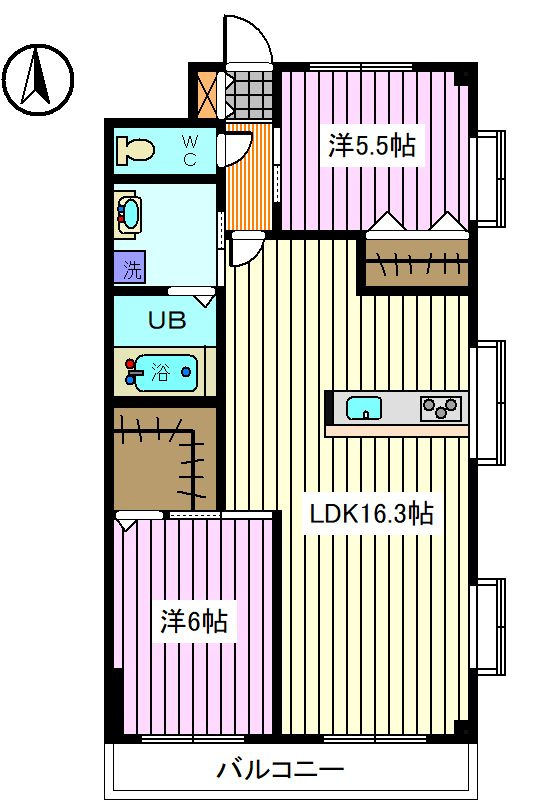 ブランシュ上の台の間取り