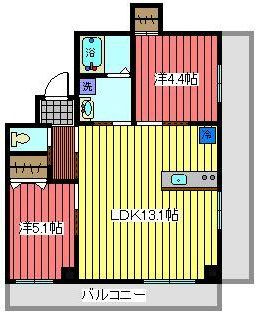 山一領家ステーツの間取り