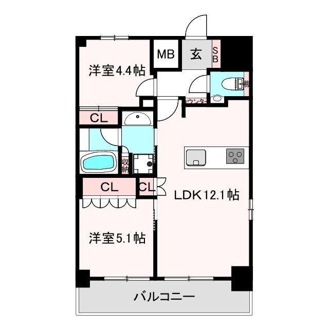 ザ・パークハビオ阿倍野昭和町の間取り