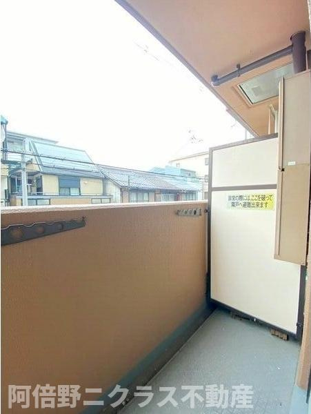 フロレスコ昭和町のバルコニー
