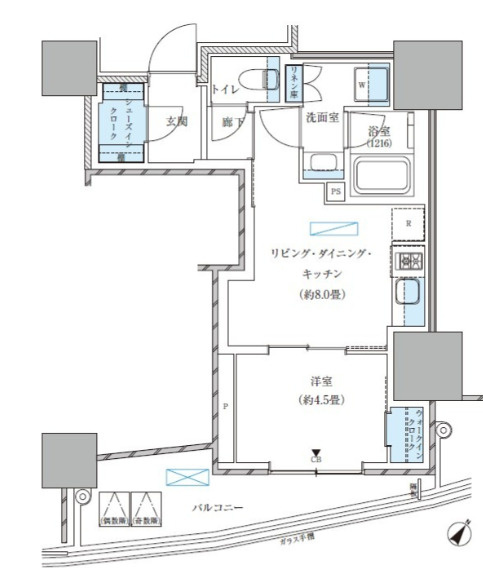 パークアクシス五反田スカイタワーの間取り