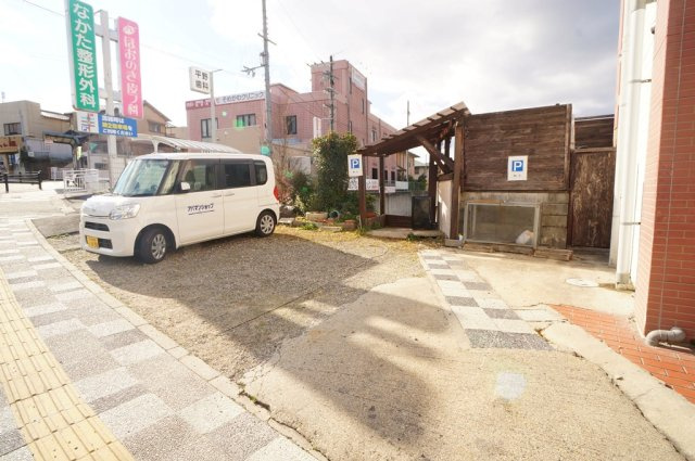 みるく学園前の駐車場
