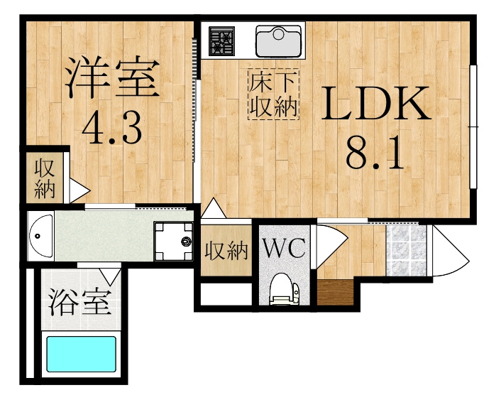 仮）桜井市大福新築アパートの間取り