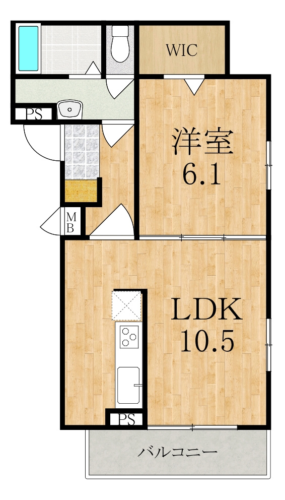 ラヴィエールⅠの間取り
