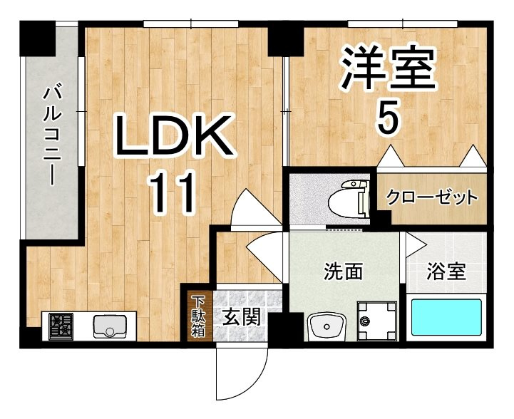 エクセレント天理の間取り