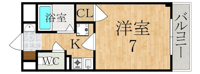 Grandeur Tuji（グランドール辻）の間取り