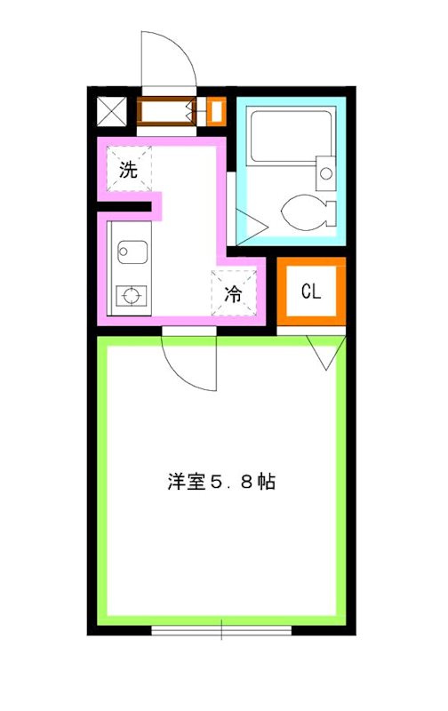 武蔵野市吉祥寺南町２丁目の賃貸マンションの間取り