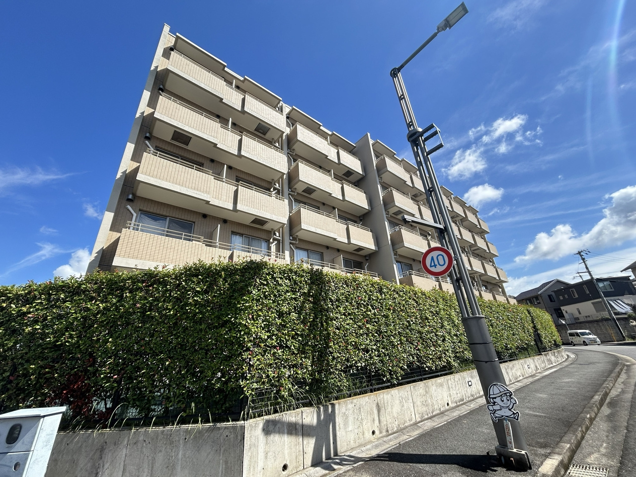 木津南パークサイドヴィレッヂの外観|外観もきれいです