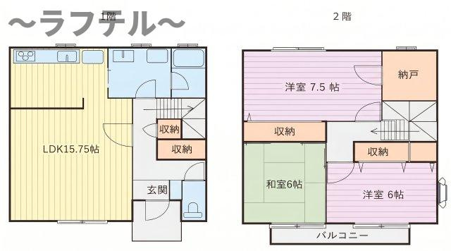 所沢市中富南２丁目のテラスの間取り