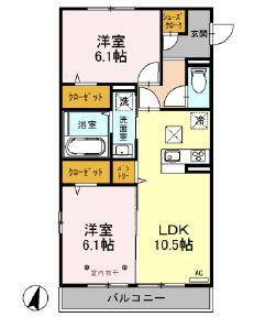 レセンテ西浦和の間取り