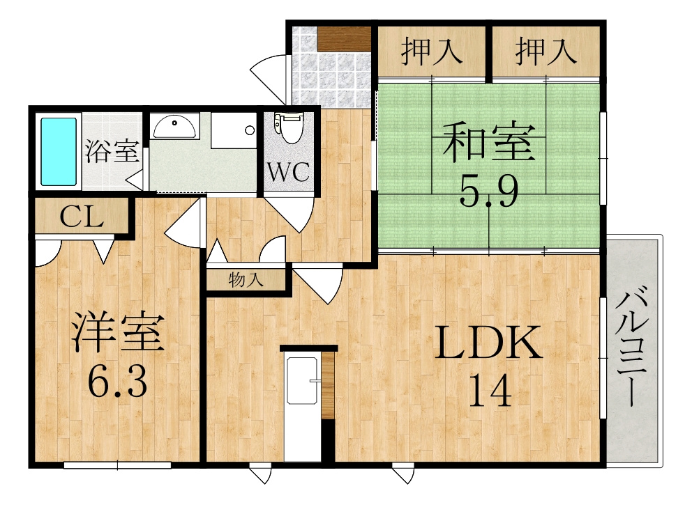 リーベンデールの間取り