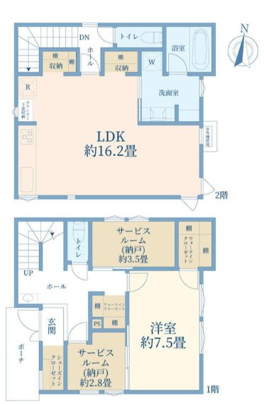 岸町6丁目戸建の間取り