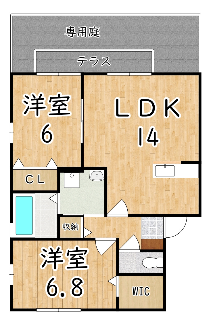リビングタウン高山台Ｂの間取り