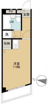 所沢市金山町の賃貸マンションの間取り