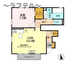 エパティーク　デュオの間取り