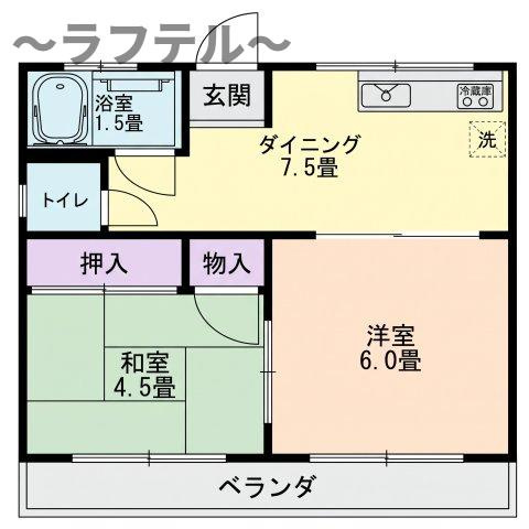 沢田ハイツの間取り