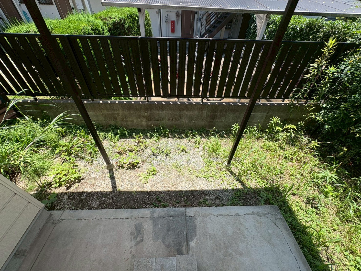 あかつきハウスのバルコニー