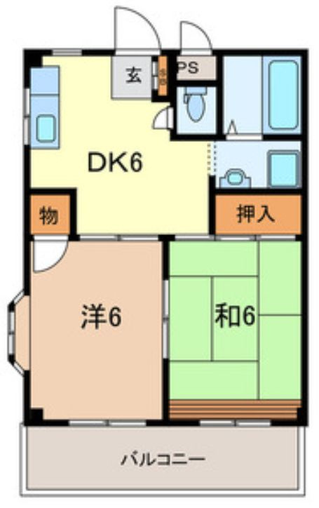 メゾン長栄Ⅱの間取り
