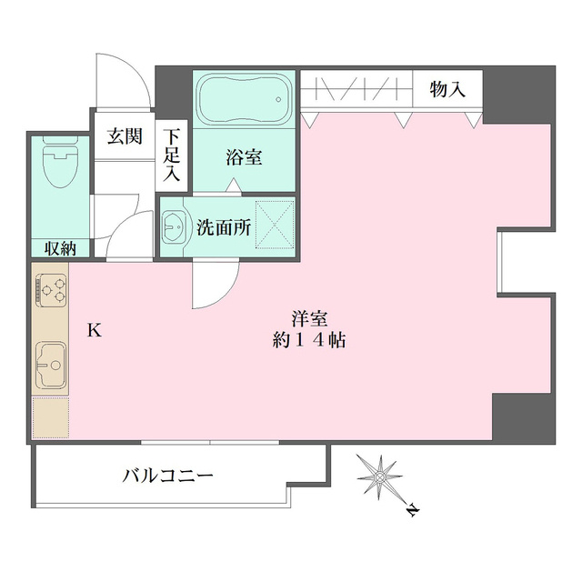 メロディハイム東帝塚山の間取り