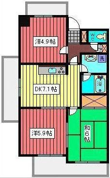 ライオンズシティ川口の間取り