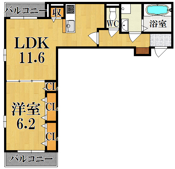 アメニティプラザ朱雀の間取り