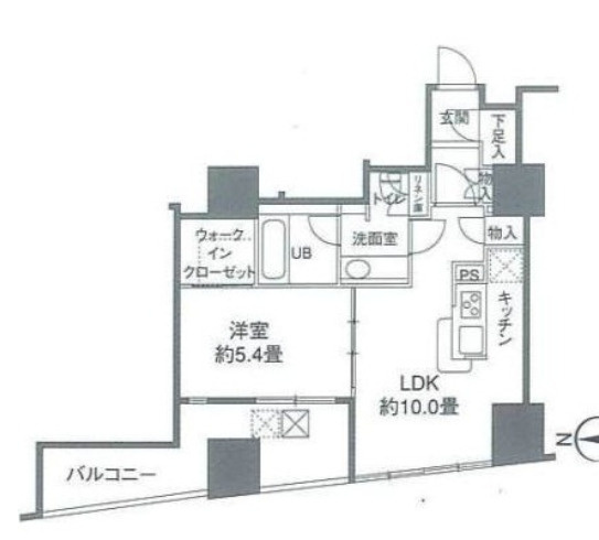 カスタリアタワー品川シーサイドの間取り
