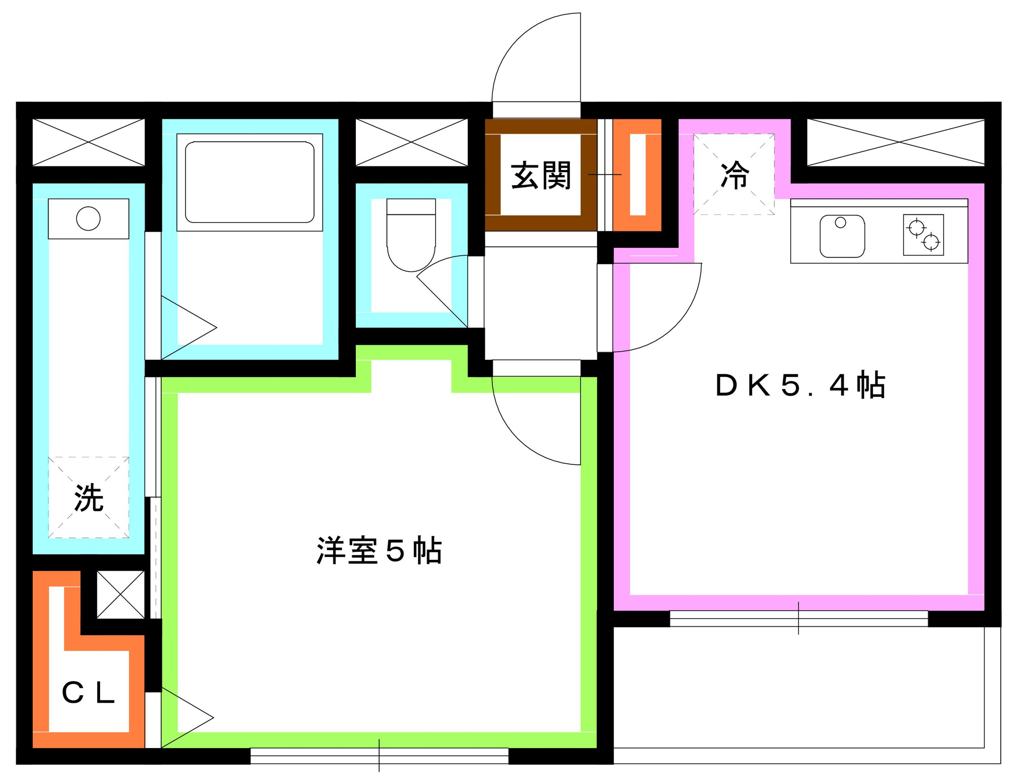 練馬区関町北３丁目の賃貸マンションの間取り