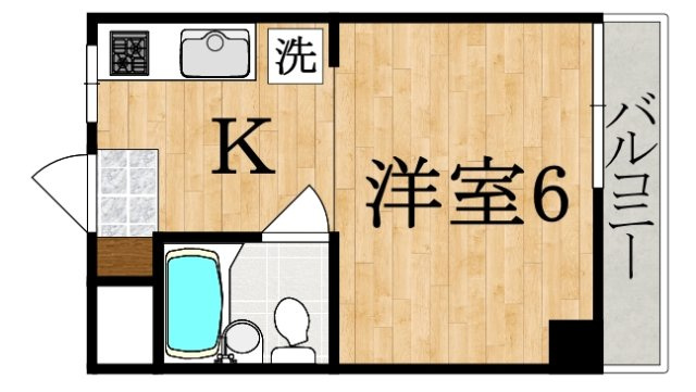 ハイツ福の間取り