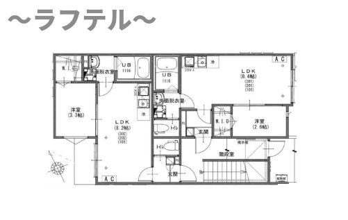 KEIAI RESIDENCE 小手指Ⅱの区画図