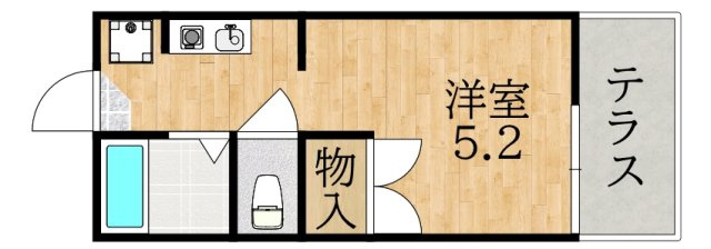 コーポＭ oneの間取り