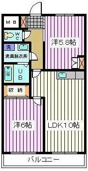 エスペランサ小池Ⅱの間取り
