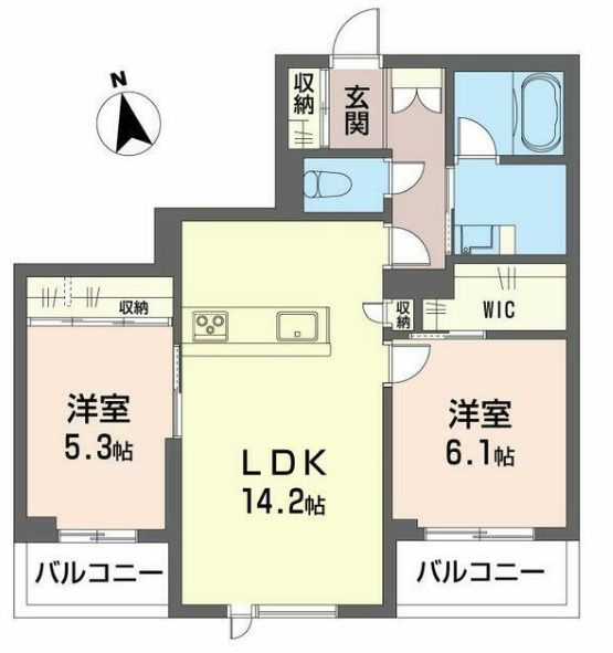 アトリエール Fの間取り