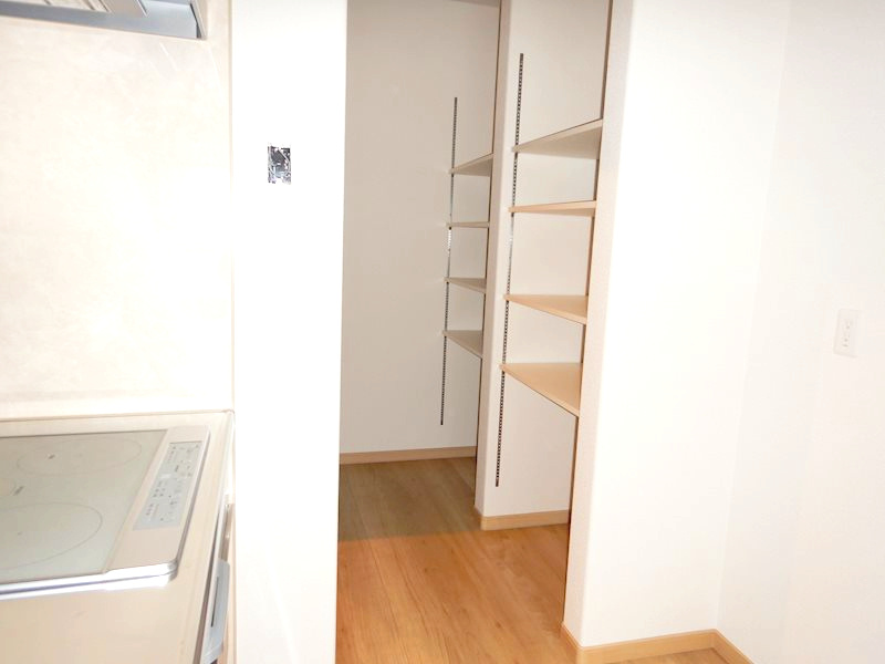 長洲中通３丁目戸建のキッチン|キッチンからパントリー