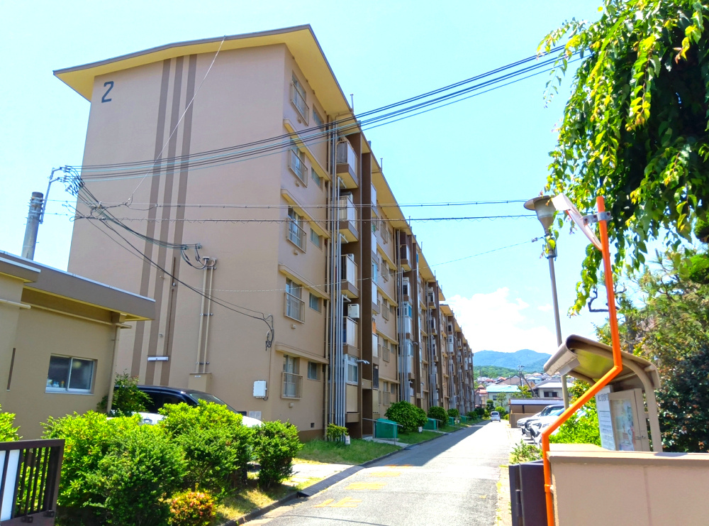 東仁川団地四号棟の外観|落ち着いた雰囲気の外観です。