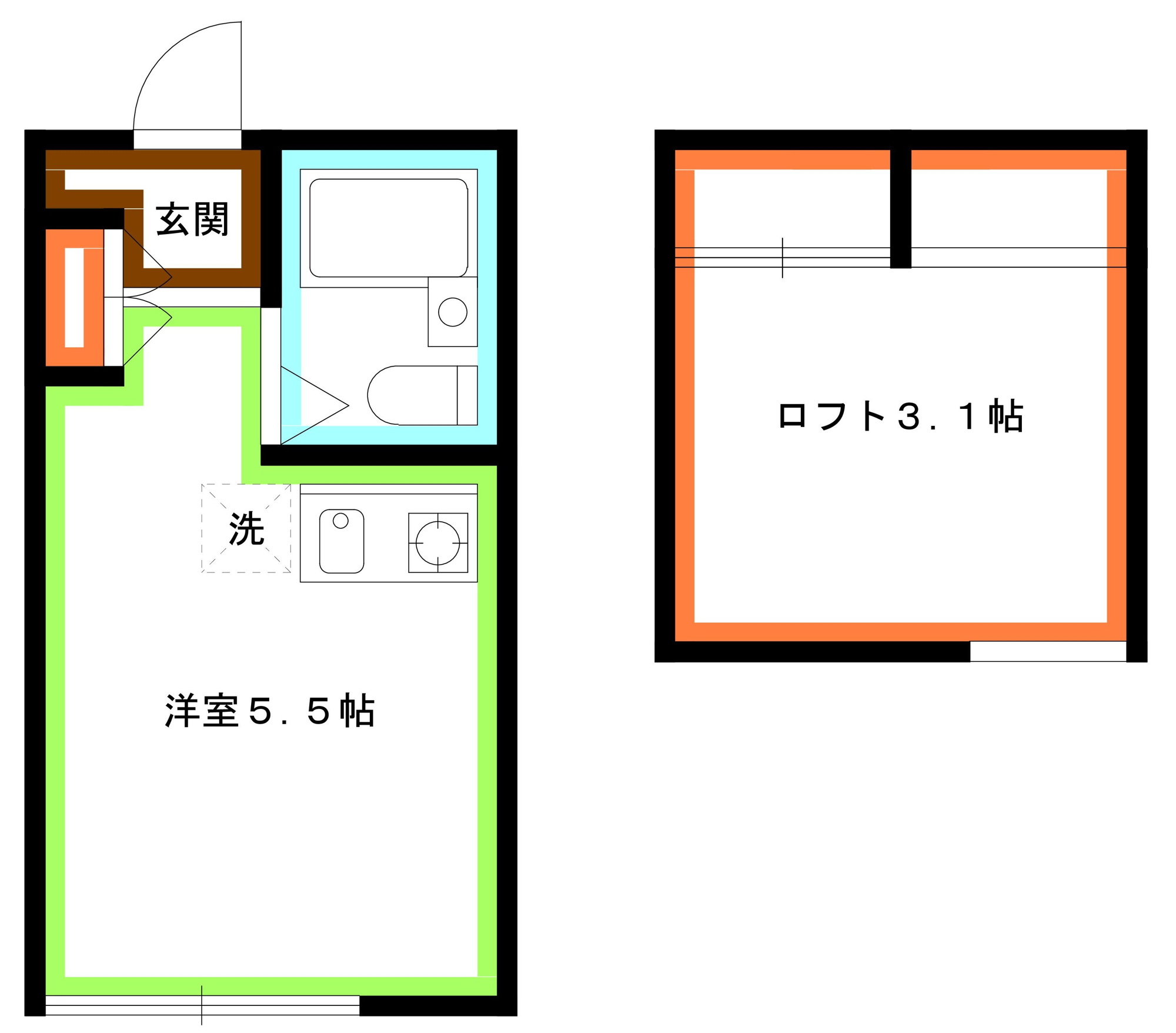 武蔵野市吉祥寺東町２丁目のアパートの間取り