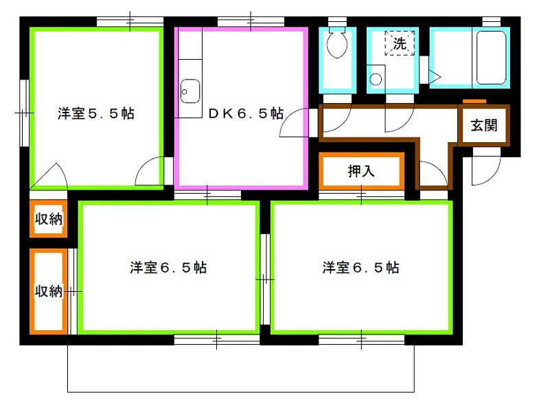 調布市深大寺東町５丁目のアパートの間取り