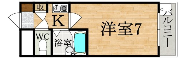 シティパレス東生駒ＰⅢＣ棟の間取り