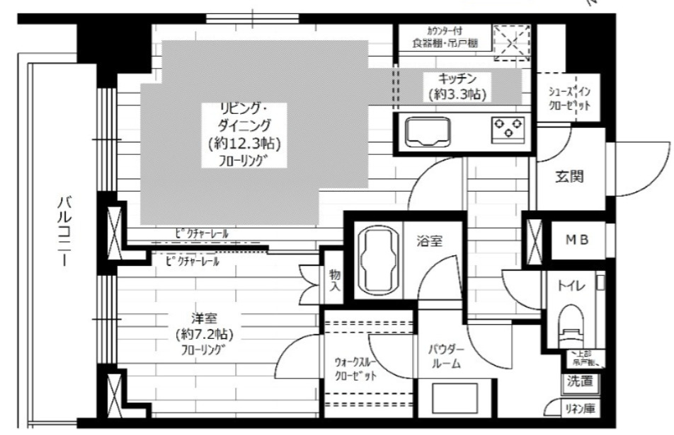 グランドコンシェルジュ六本木の間取り