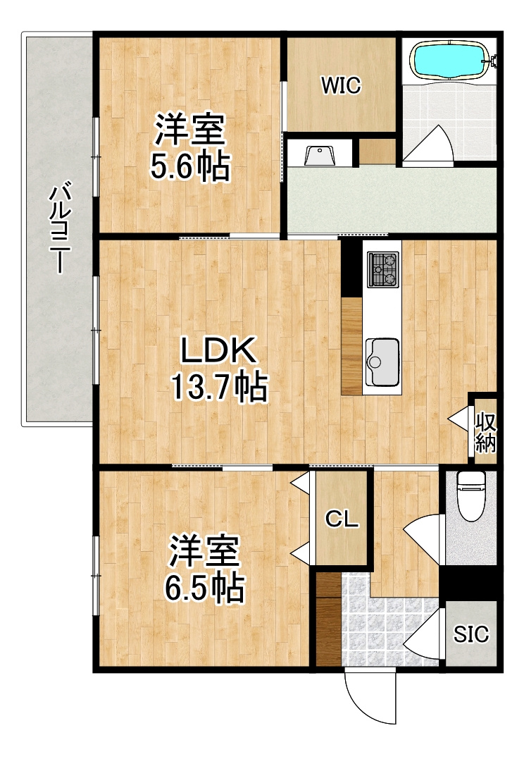 エクセレント　新大宮の間取り