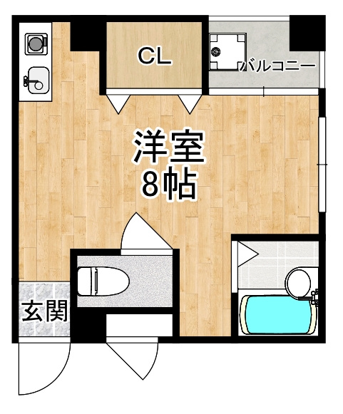 コーポならまちの間取り