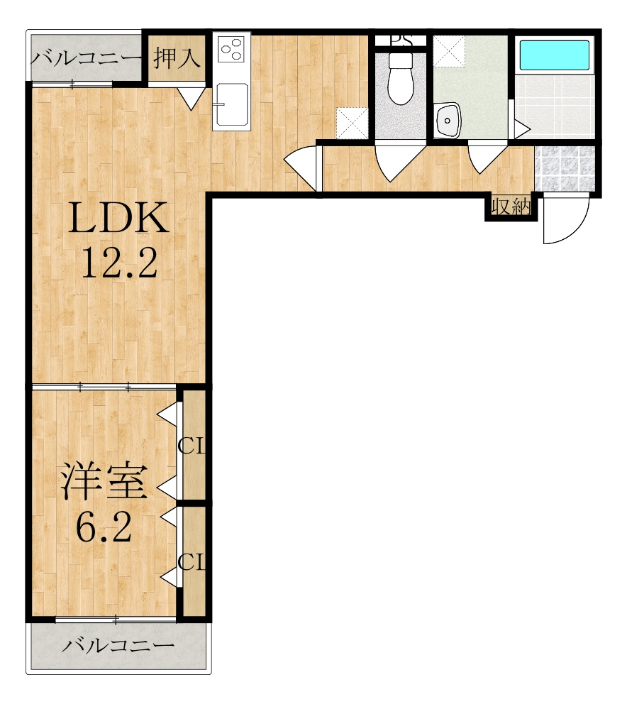 ラヴィエールⅠの間取り