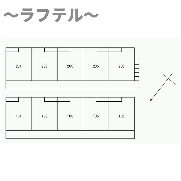 エステート和ヶ原Bの区画図