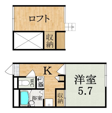レオパレススナッグ　ビラの間取り