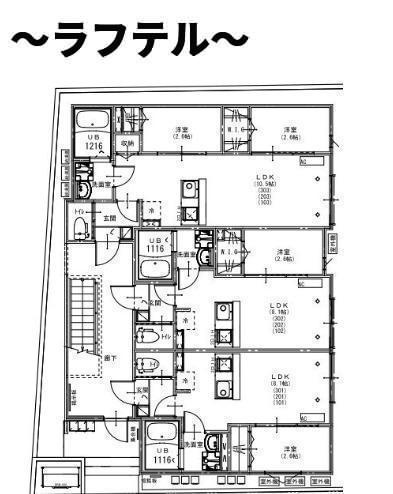 KEIAI RESIDENCE 新所沢の区画図