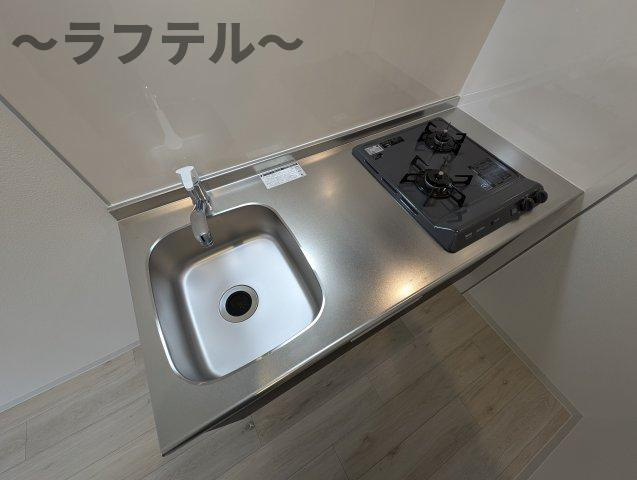 狭山市中央４丁目のアパートのキッチン