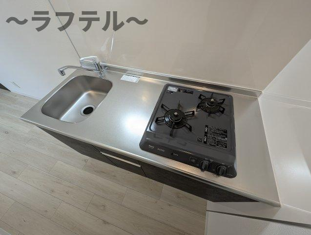 狭山市中央４丁目のアパートのキッチン