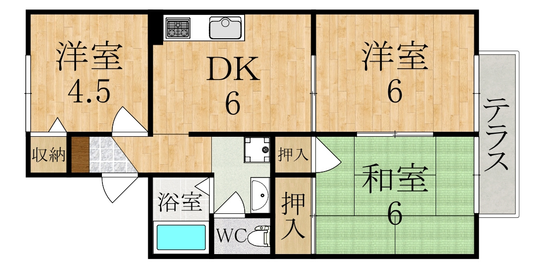 エスペランサＢ棟の間取り