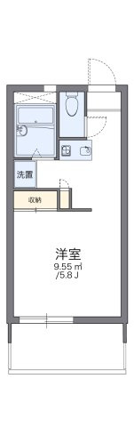 レオパレスハートピア１５の間取り|代表的な間取のため実際の間取とは異なる場合があります