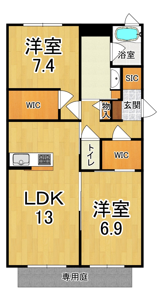 エトワール伏見の間取り