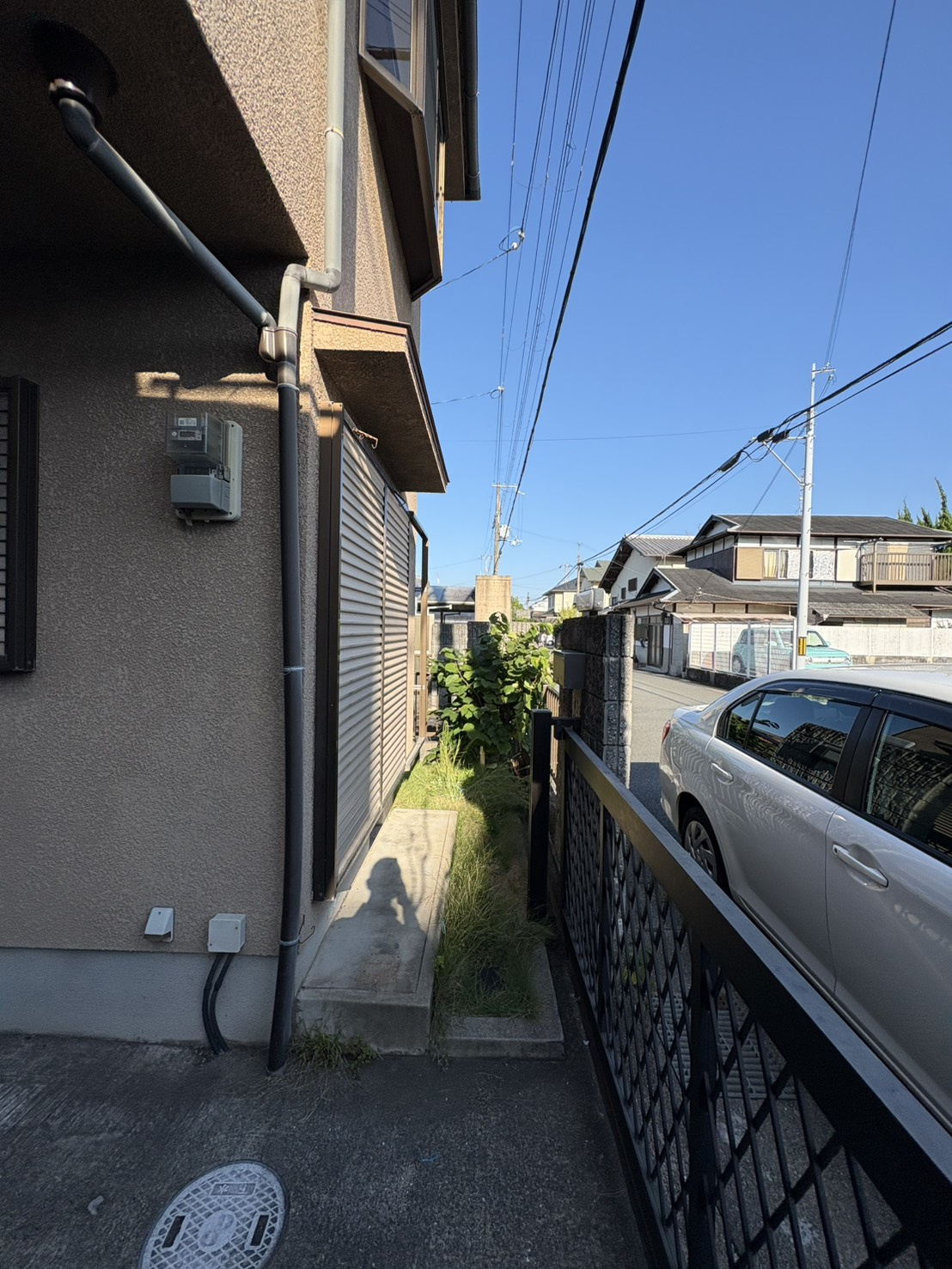 屋敷町戸建の庭
